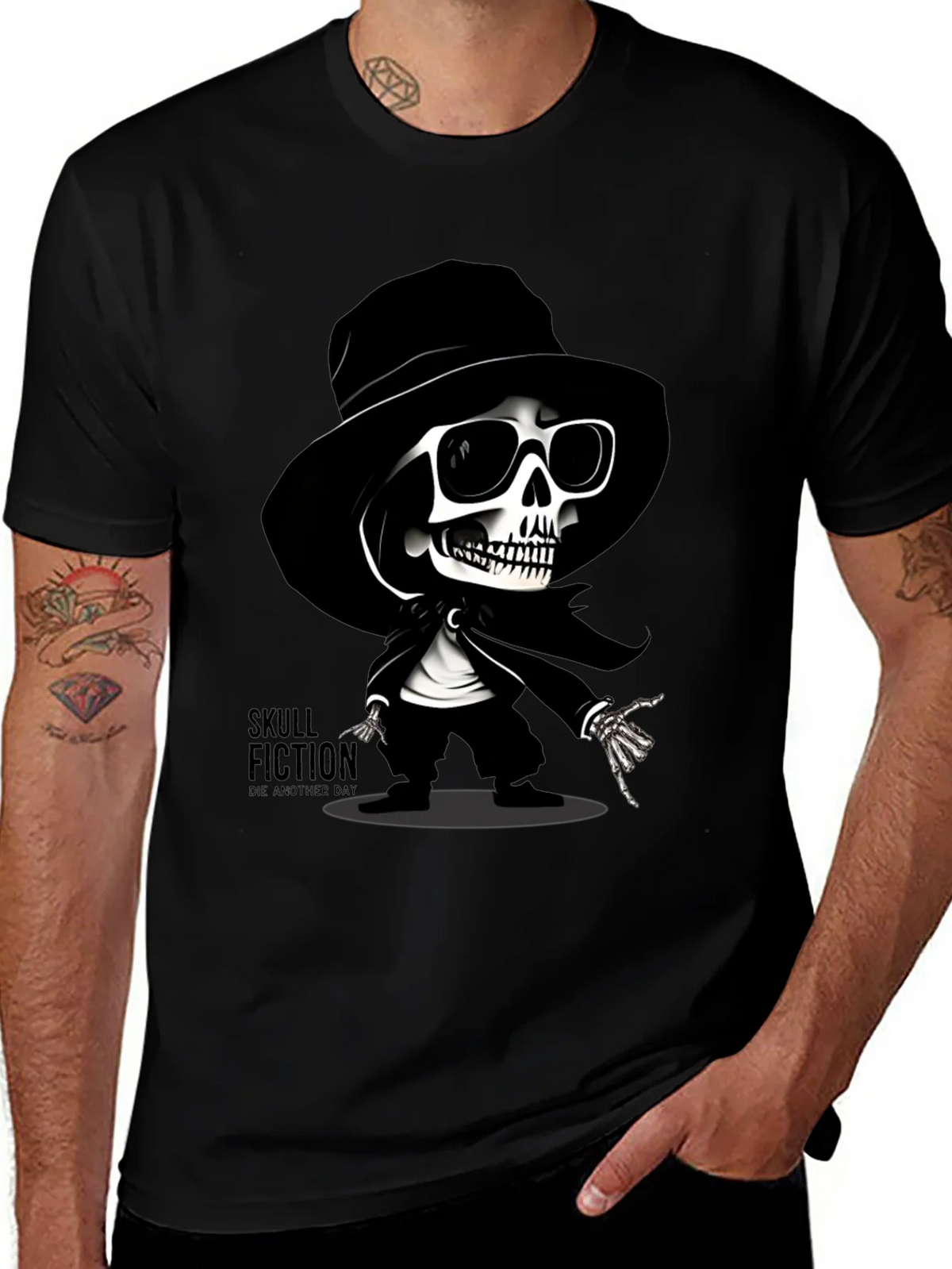 Skull Fiction Graphic T-Shirt product image 1
