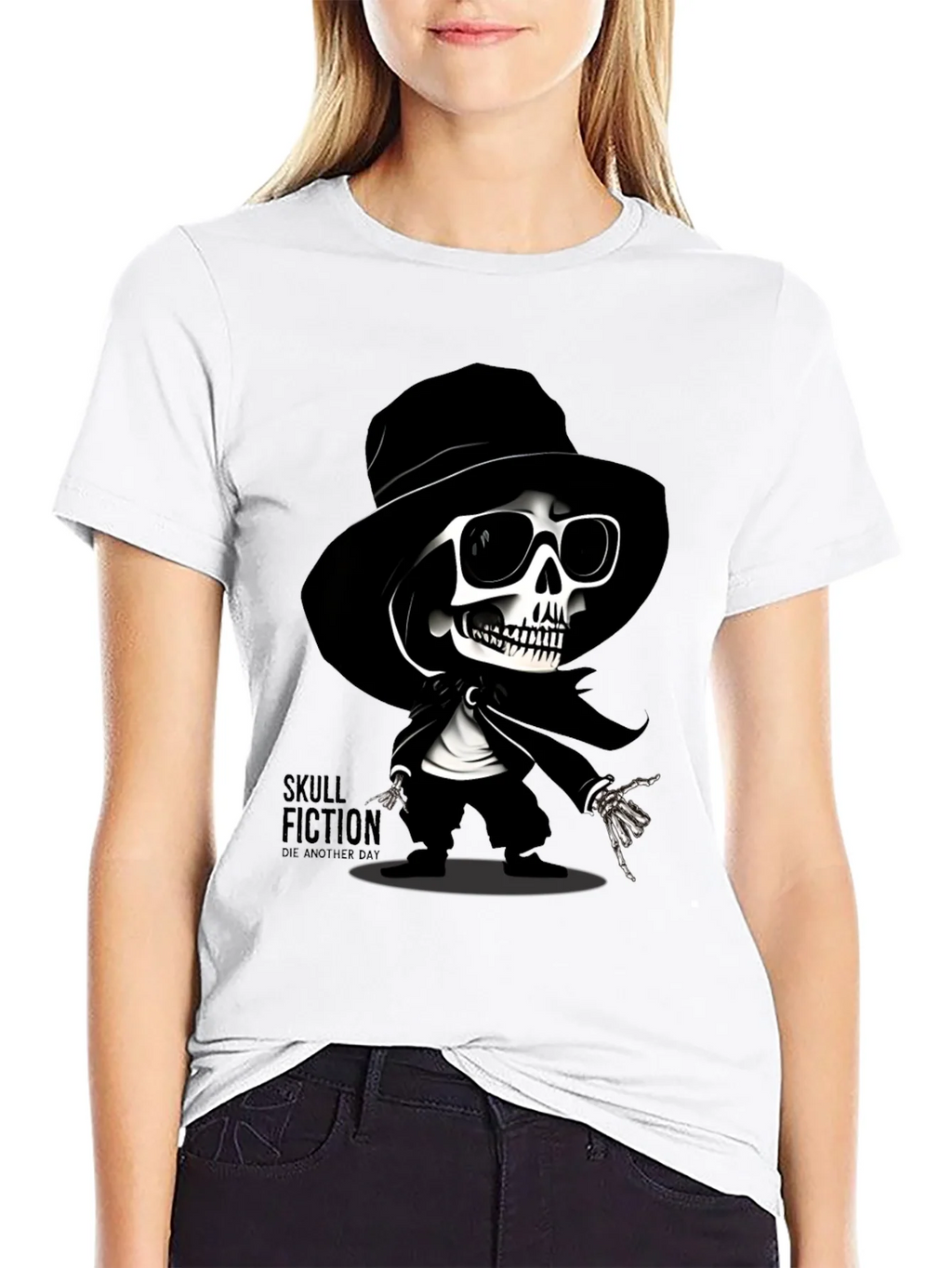Skull Fiction Graphic T-Shirt product image 11