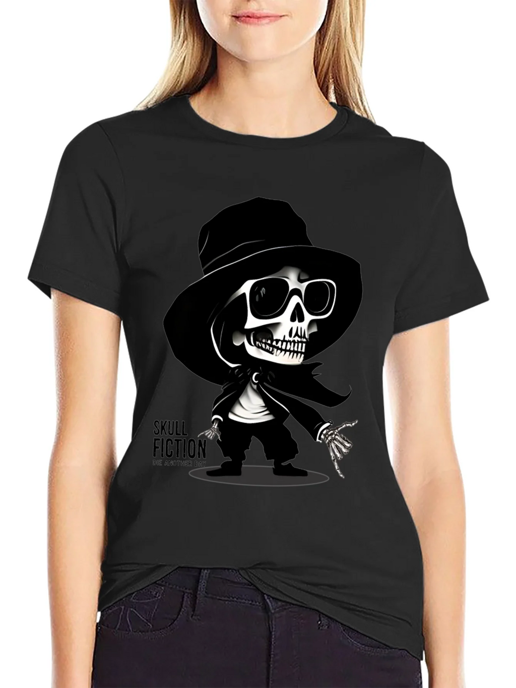 Skull Fiction Graphic T-Shirt product image 5