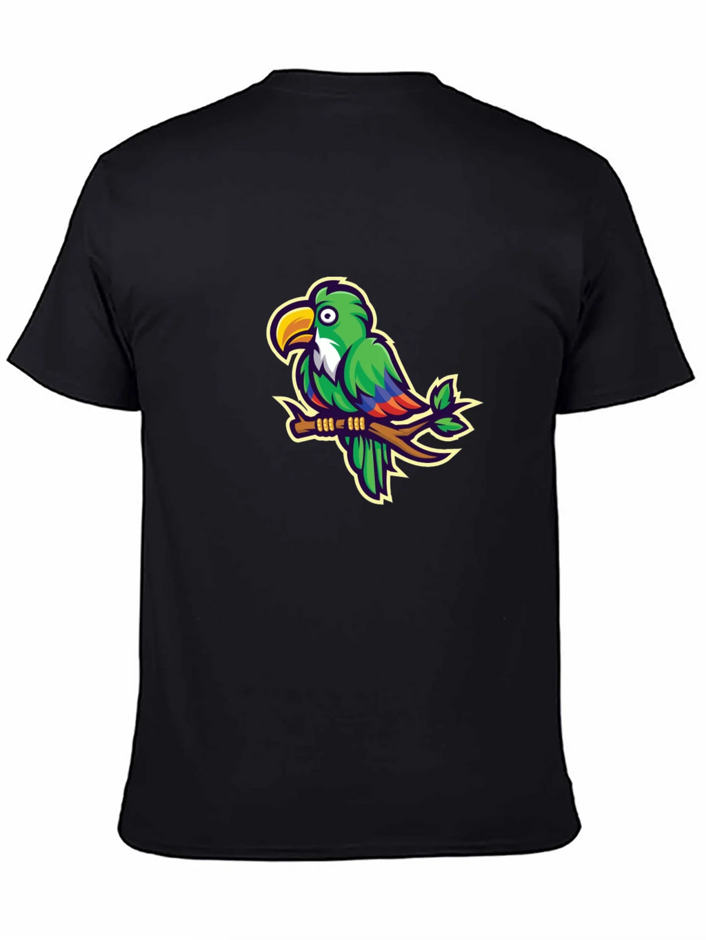 Parrot Graphic T-Shirt - Casual Black Tee product image 7