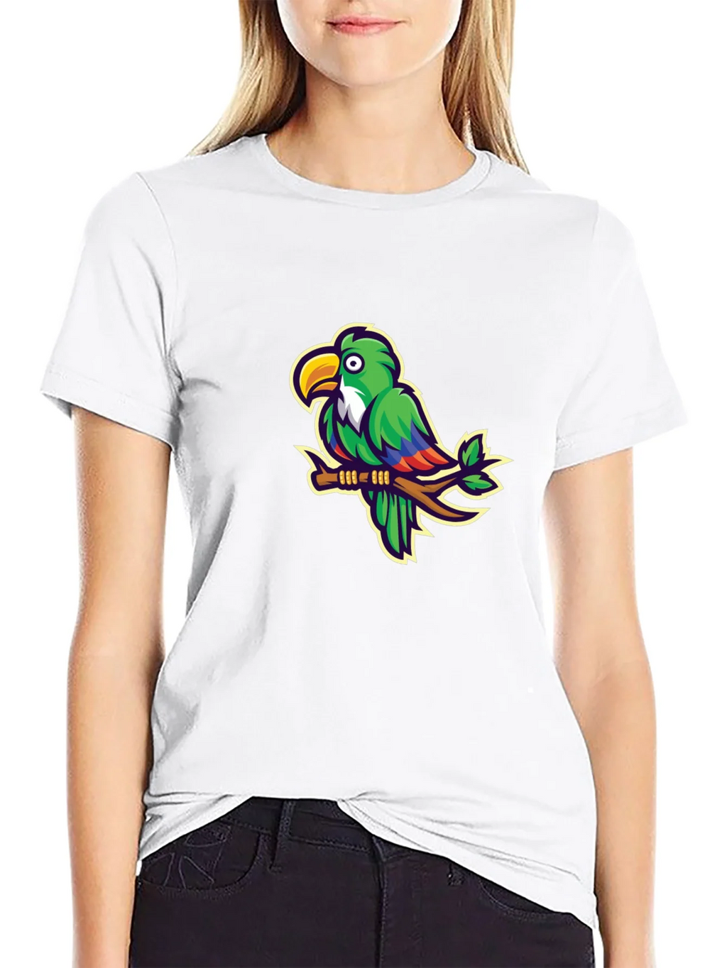 Parrot Graphic T-Shirt - Casual Black Tee product image 11