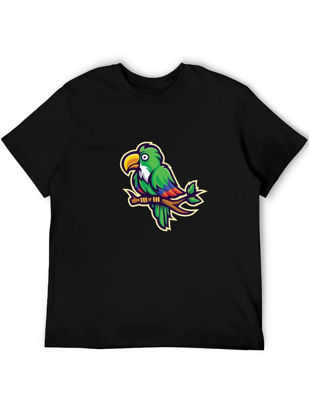 Parrot Graphic T-Shirt - Casual Black Tee product image 8