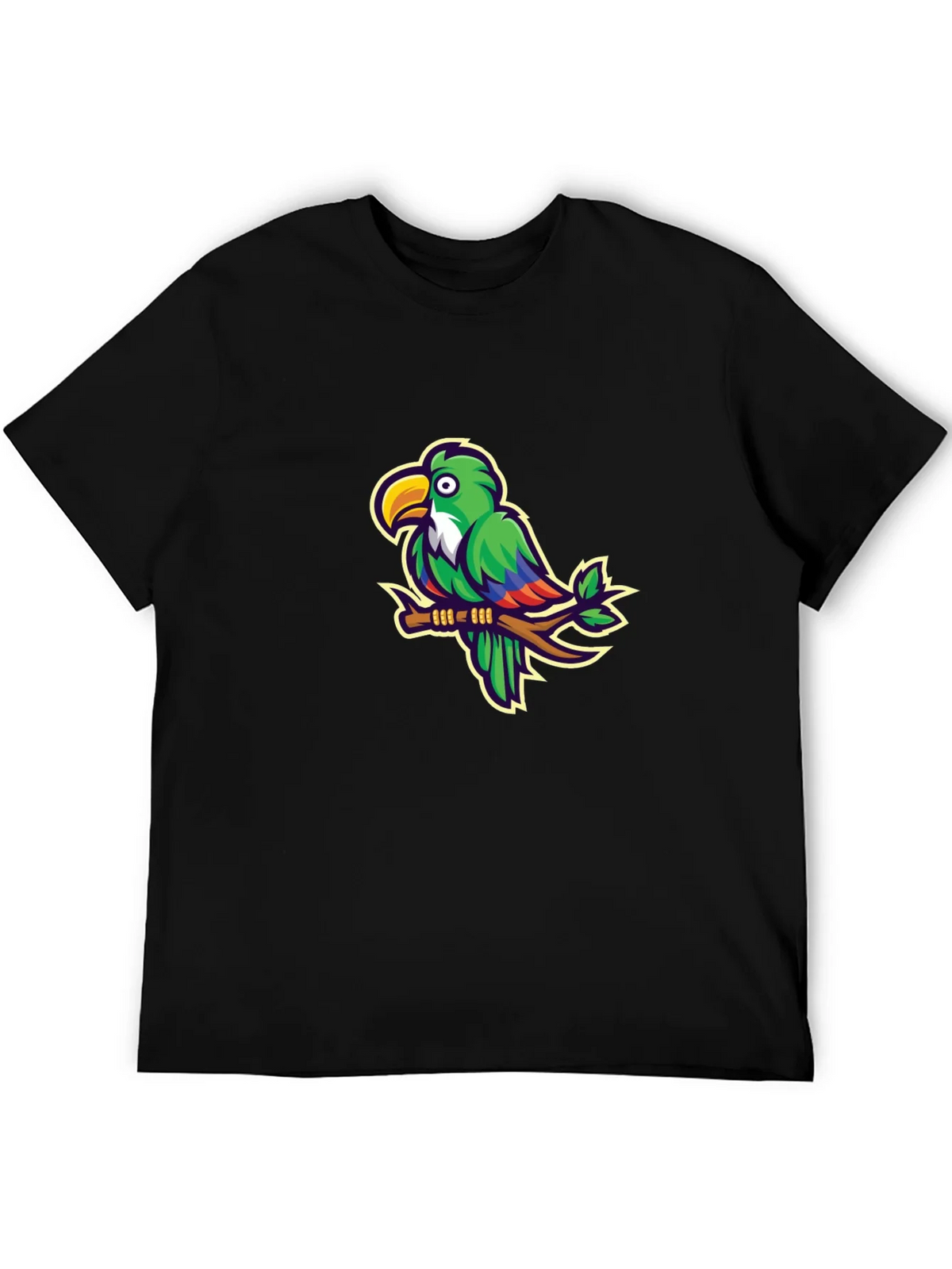 Parrot Graphic T-Shirt - Casual Black Tee product image 8