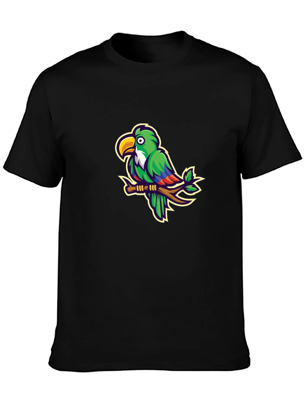 Parrot Graphic T-Shirt - Casual Black Tee product image 6