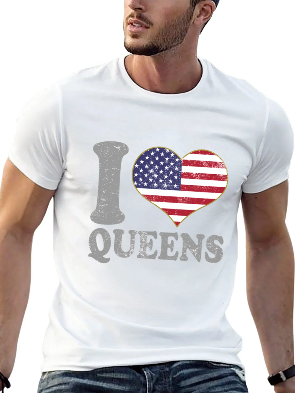 I Love Queens T-Shirt Patriotic Pride product image 4