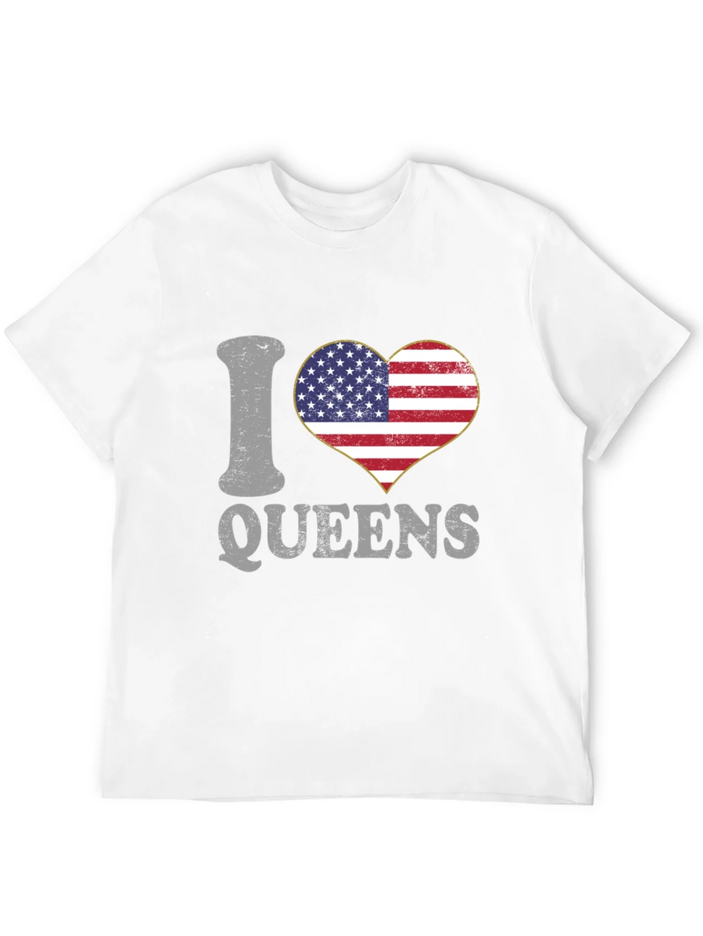 I Love Queens T-Shirt Patriotic Pride product image 3