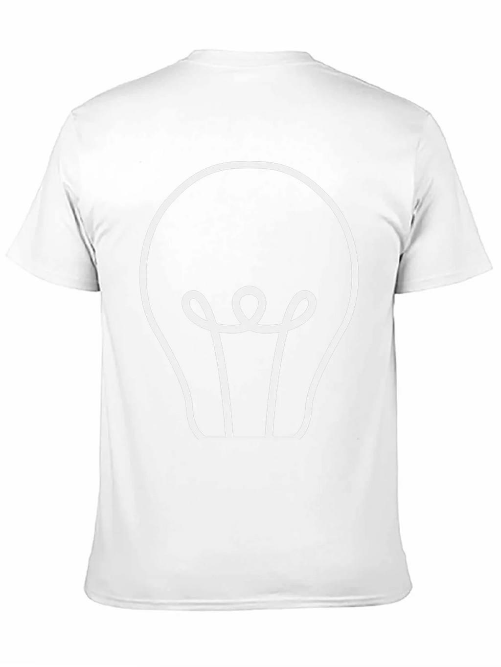 Idea Bulb Graphic T-Shirt - Black Cotton Tee product image 2