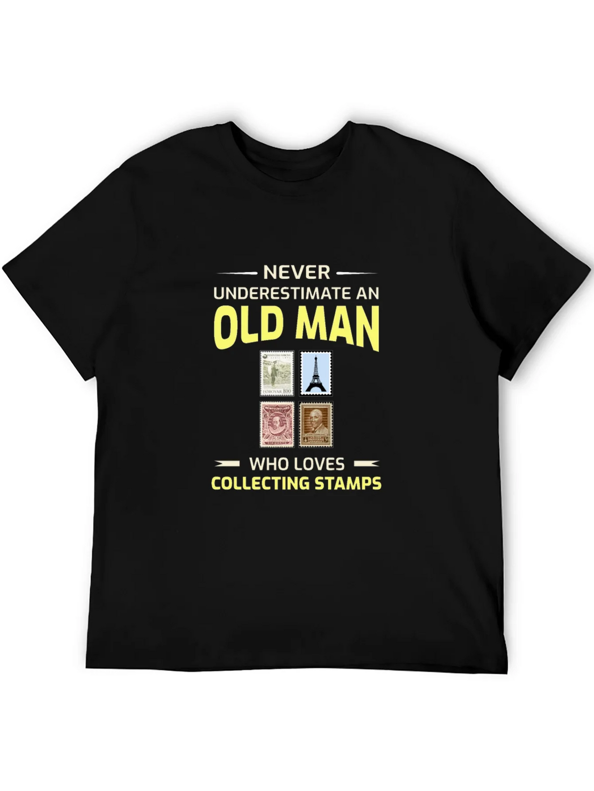 Old Man Stamp Collector T-Shirt product image 8
