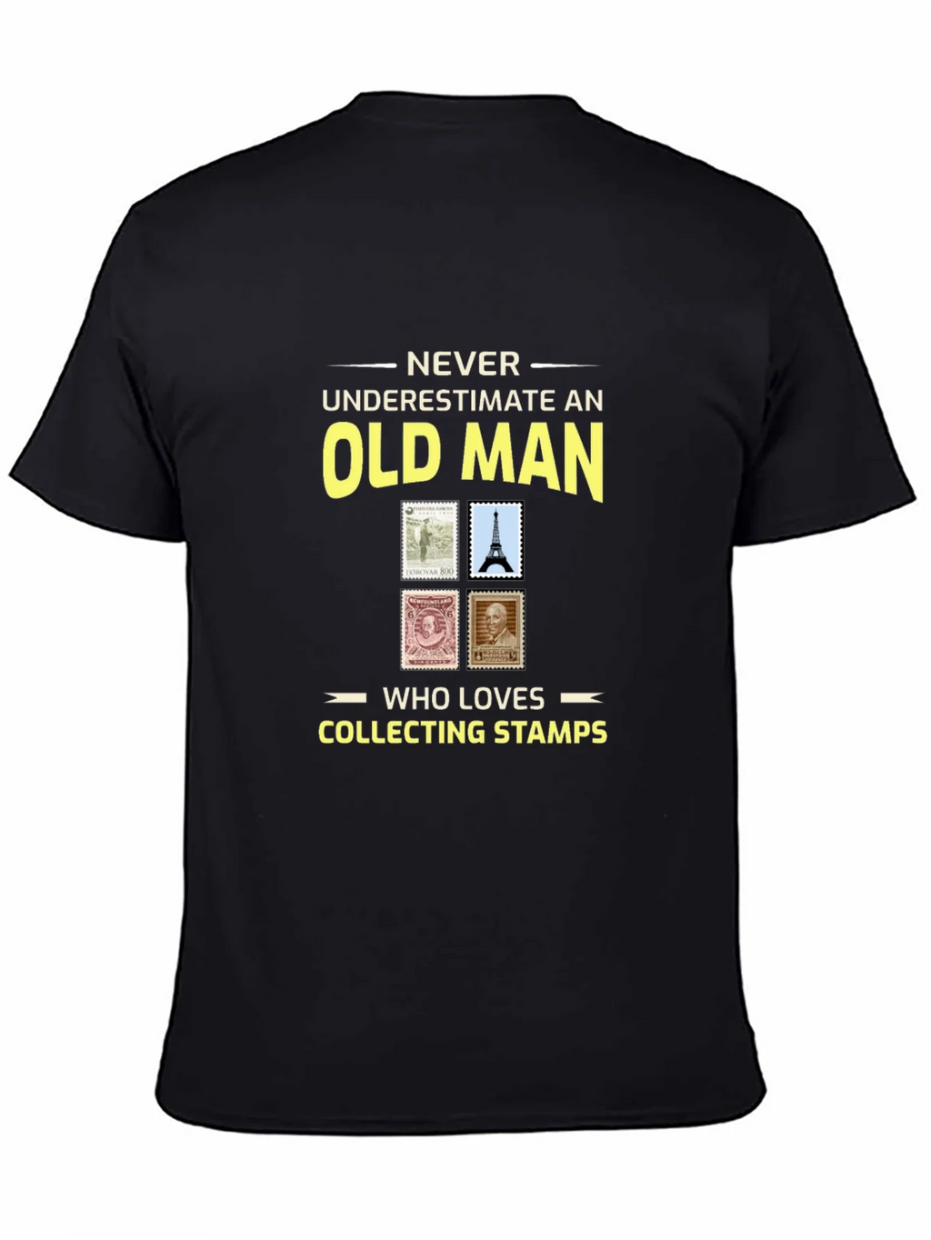Old Man Stamp Collector T-Shirt product image 7