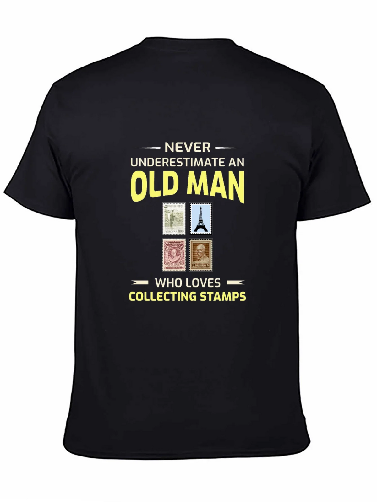 Old Man Stamp Collector T-Shirt product image 7