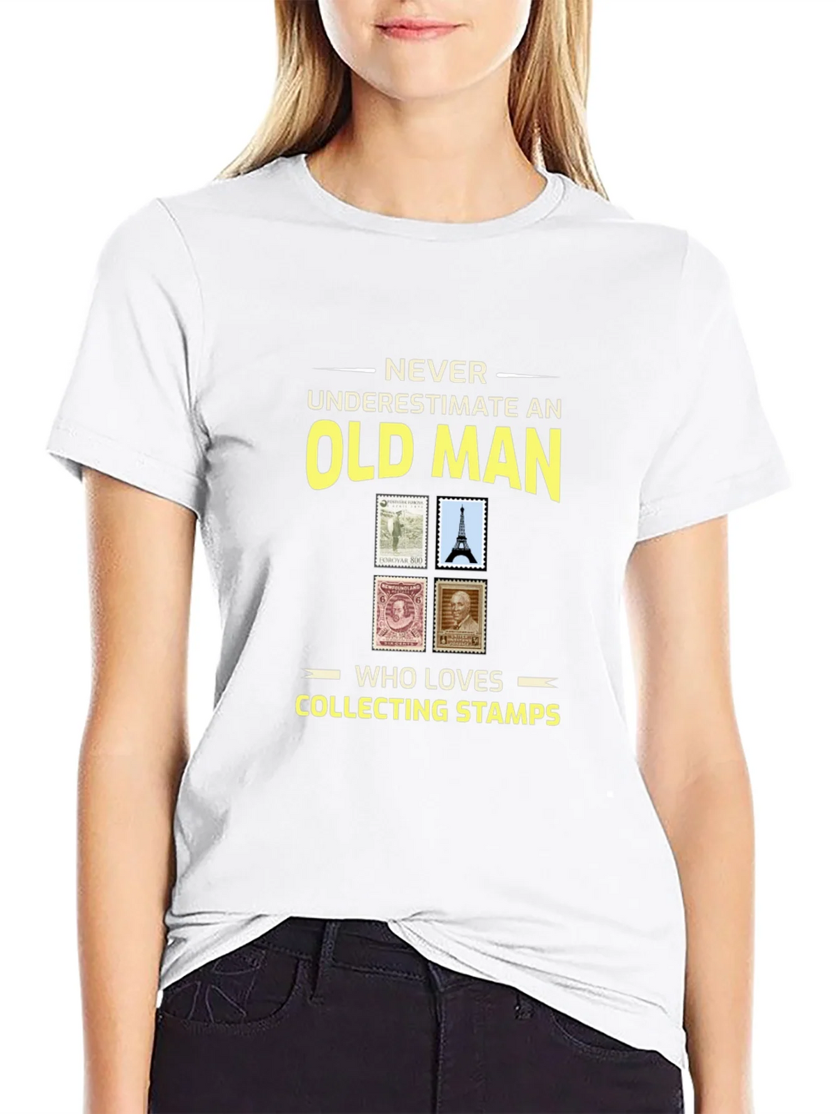 Old Man Stamp Collector T-Shirt product image 11