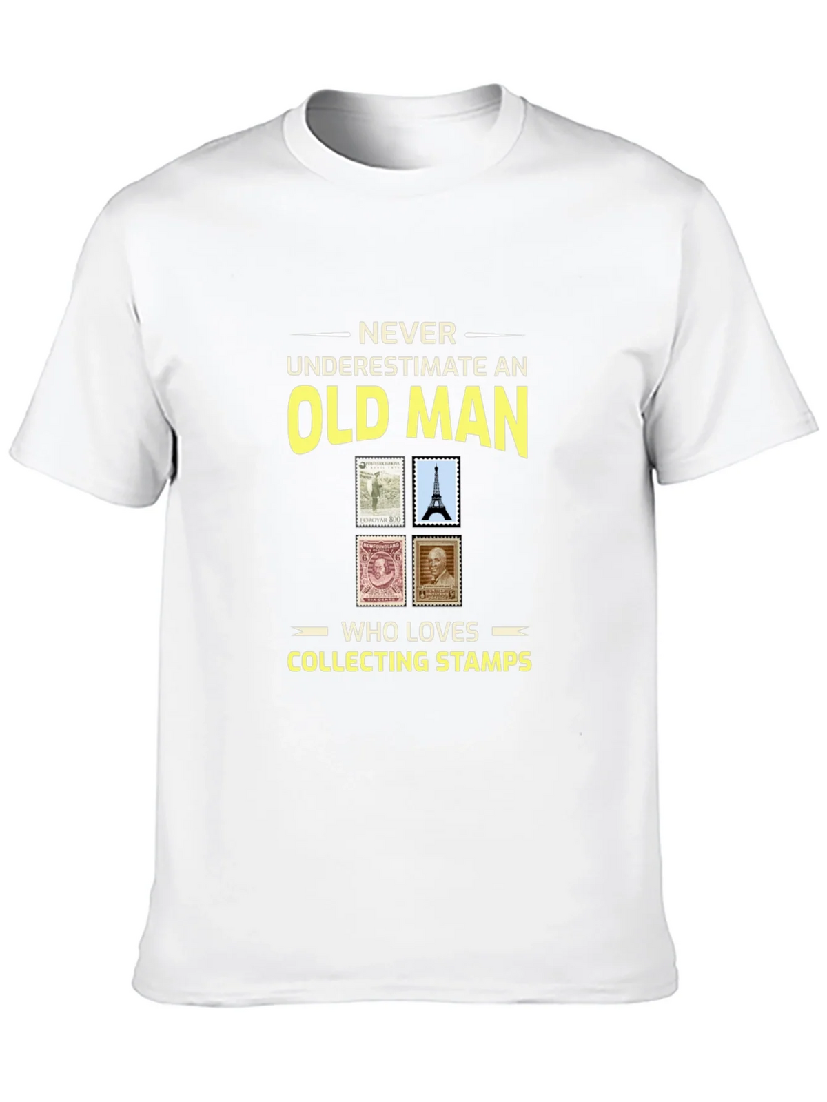 Old Man Stamp Collector T-Shirt product image 12