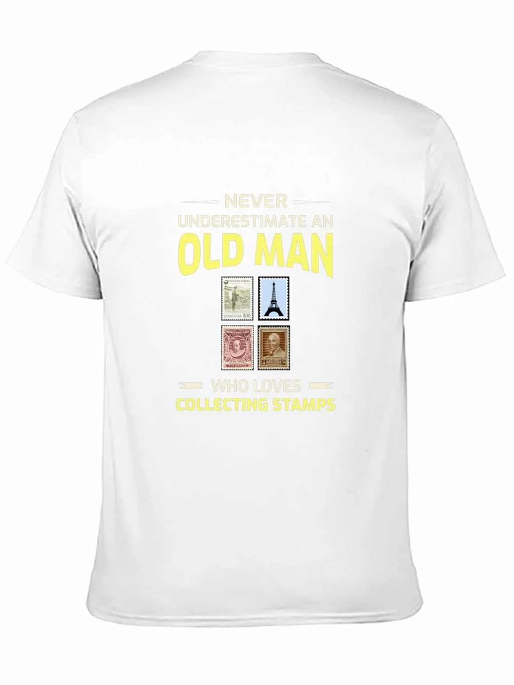 Old Man Stamp Collector T-Shirt product image 2