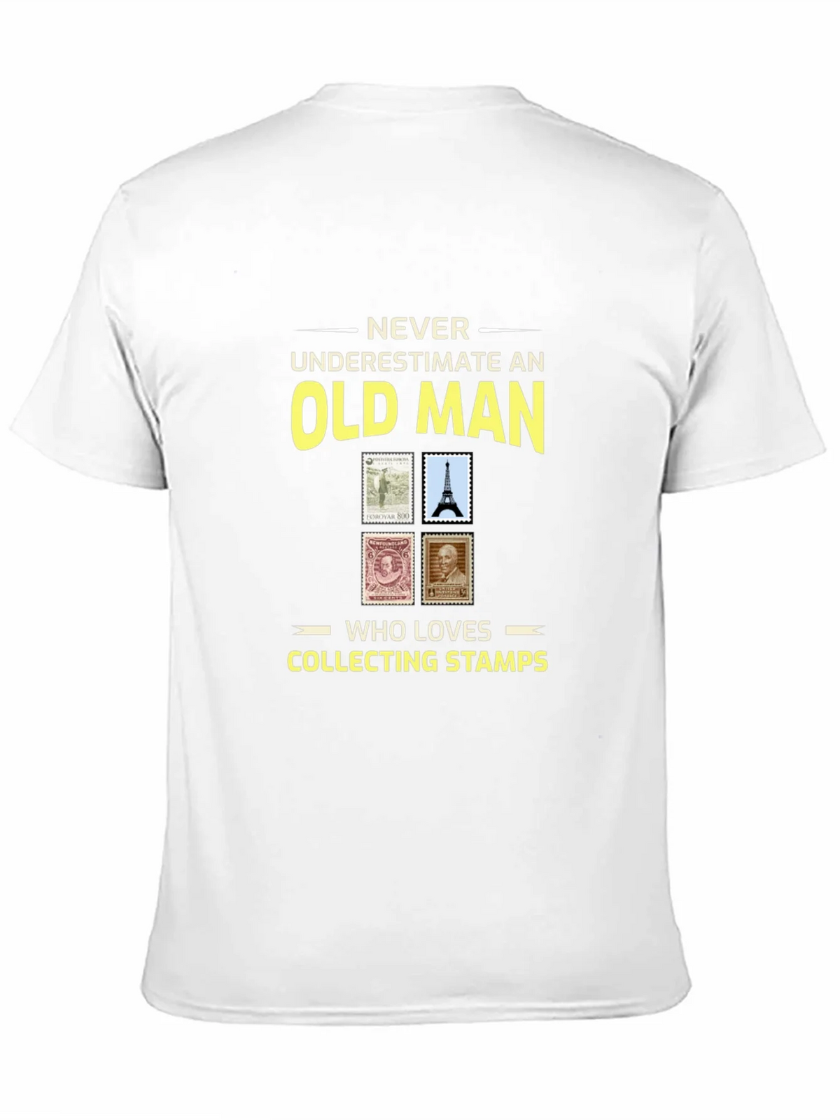 Old Man Stamp Collector T-Shirt product image 2