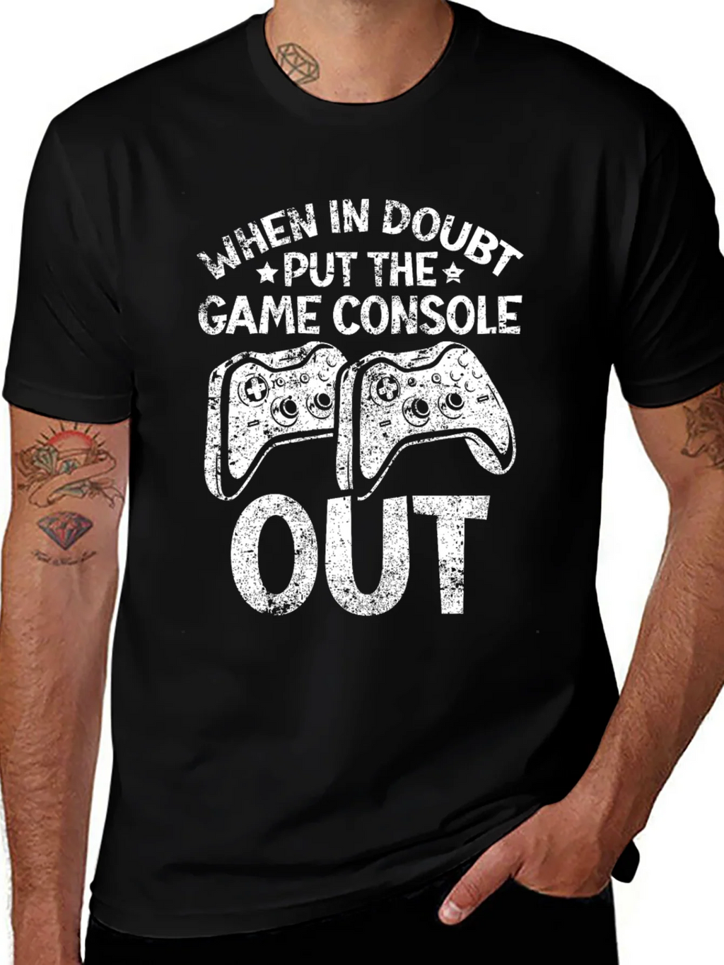 Gamer Console T-Shirt - When in Doubt Game Out product image 1