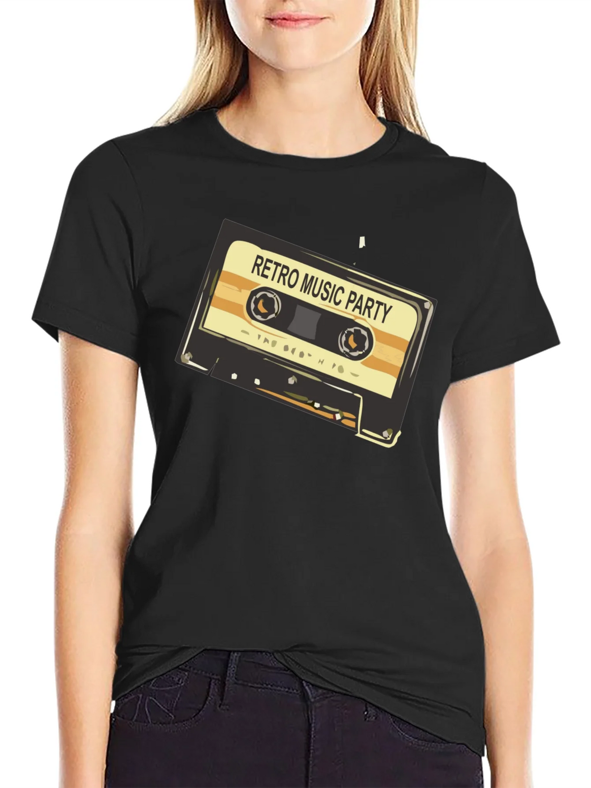Retro Music Party Graphic Tee - Vintage Cassette Design product image 5