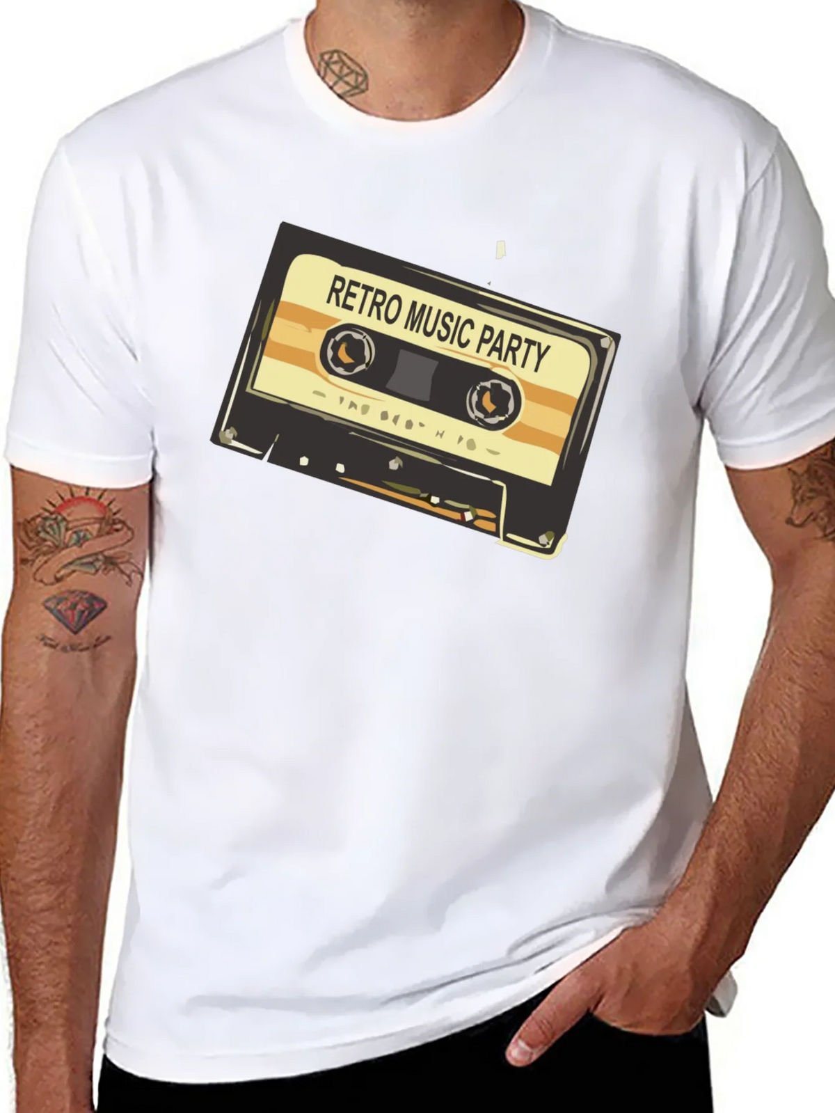 Retro Music Party Graphic Tee - Vintage Cassette Design product image 10