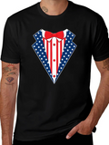 Patriotic USA Flag Tuxedo T-Shirt product image 1