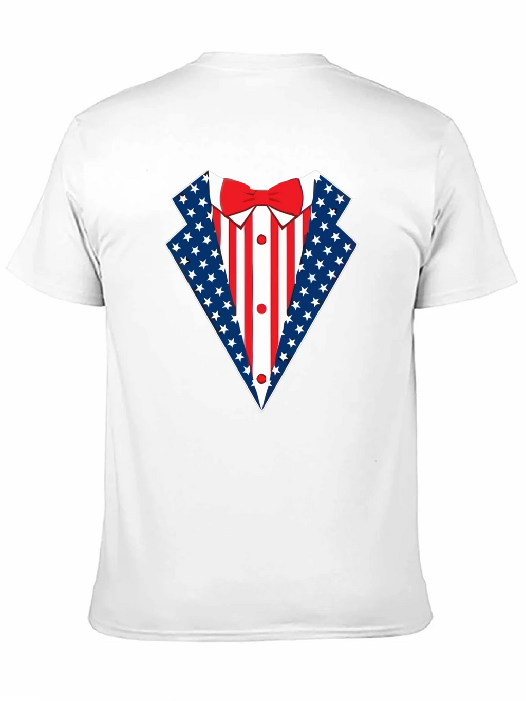 Patriotic USA Flag Tuxedo T-Shirt product image 2