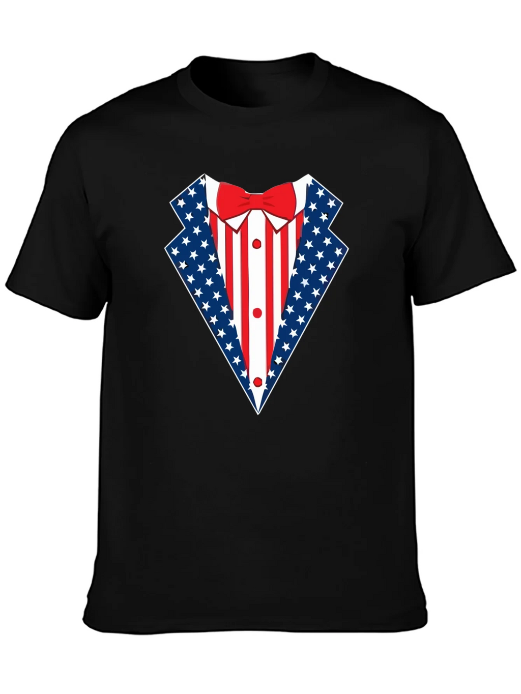 Patriotic USA Flag Tuxedo T-Shirt product image 6