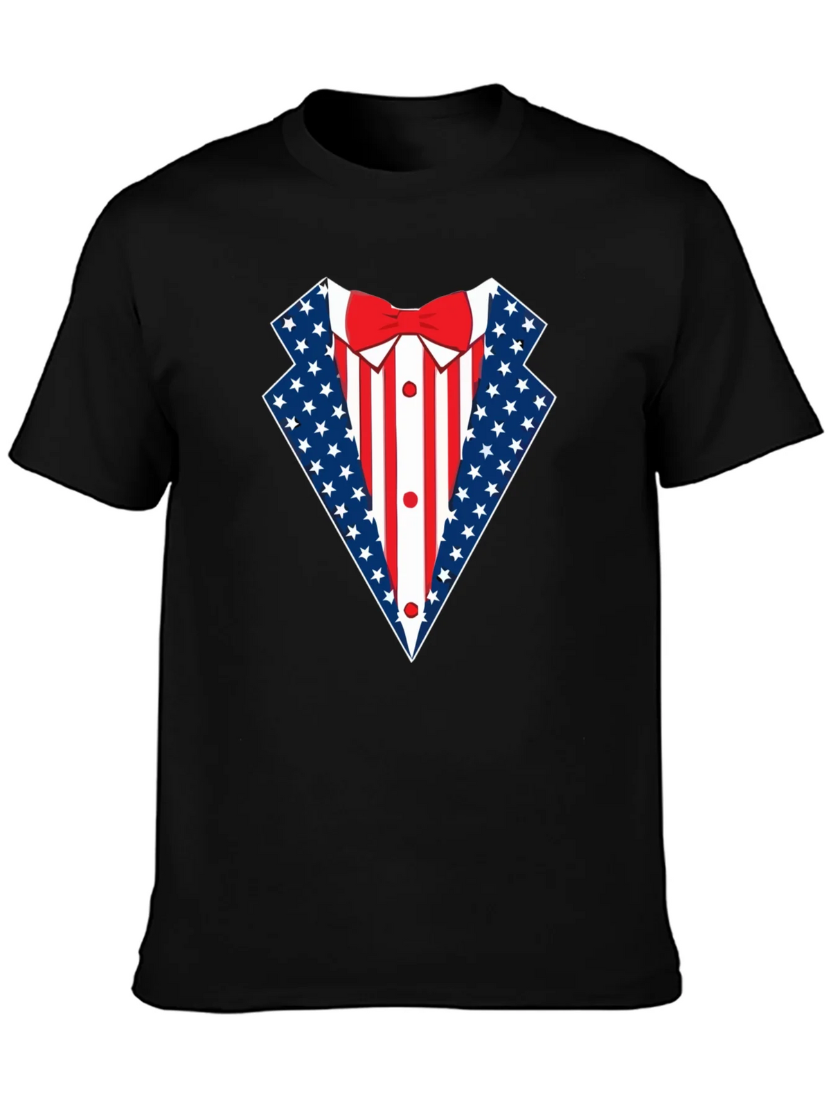 Patriotic USA Flag Tuxedo T-Shirt product image 6