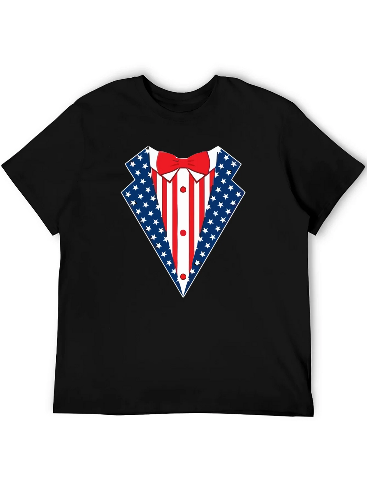 Patriotic USA Flag Tuxedo T-Shirt product image 8