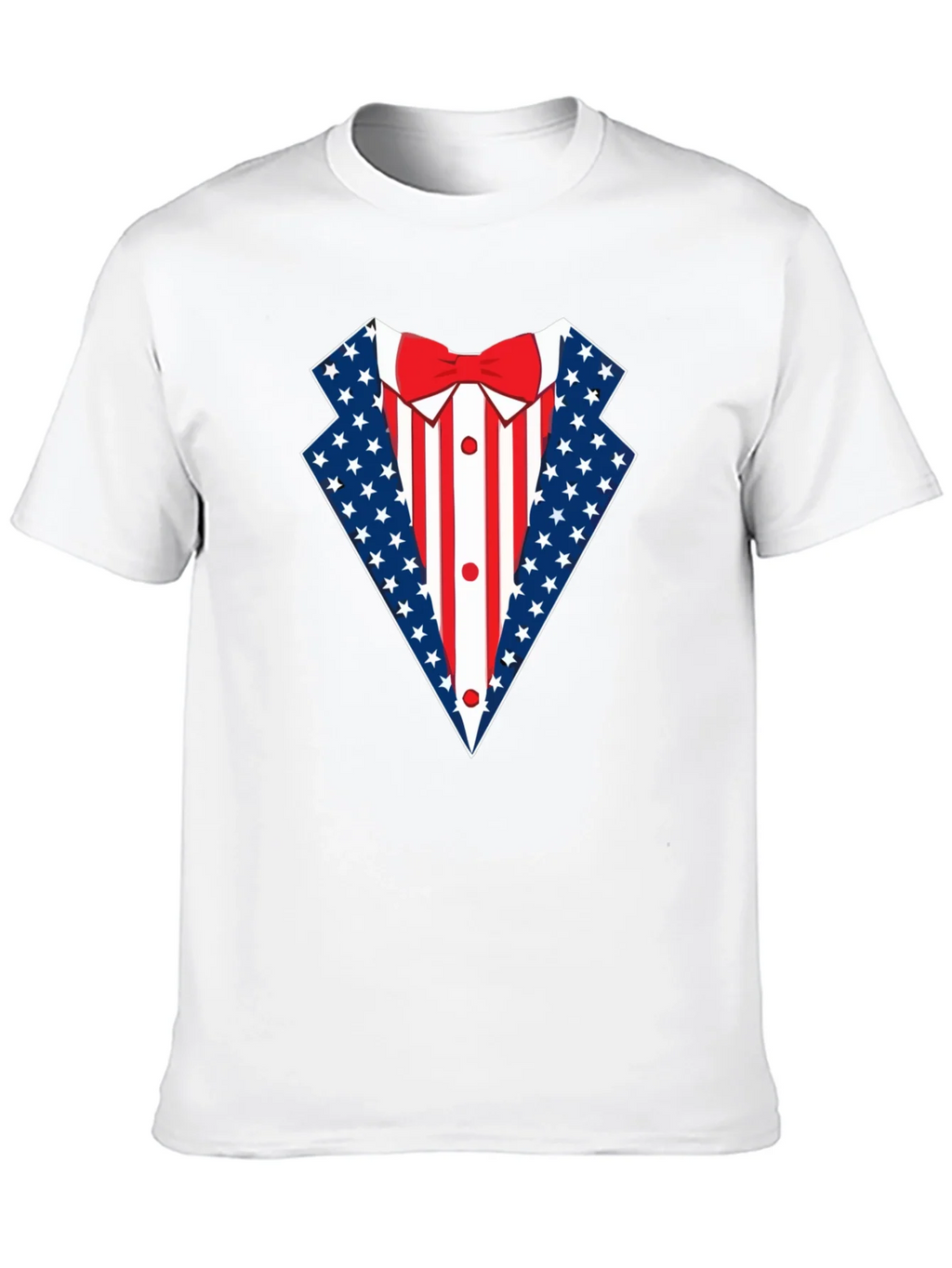 Patriotic USA Flag Tuxedo T-Shirt product image 12