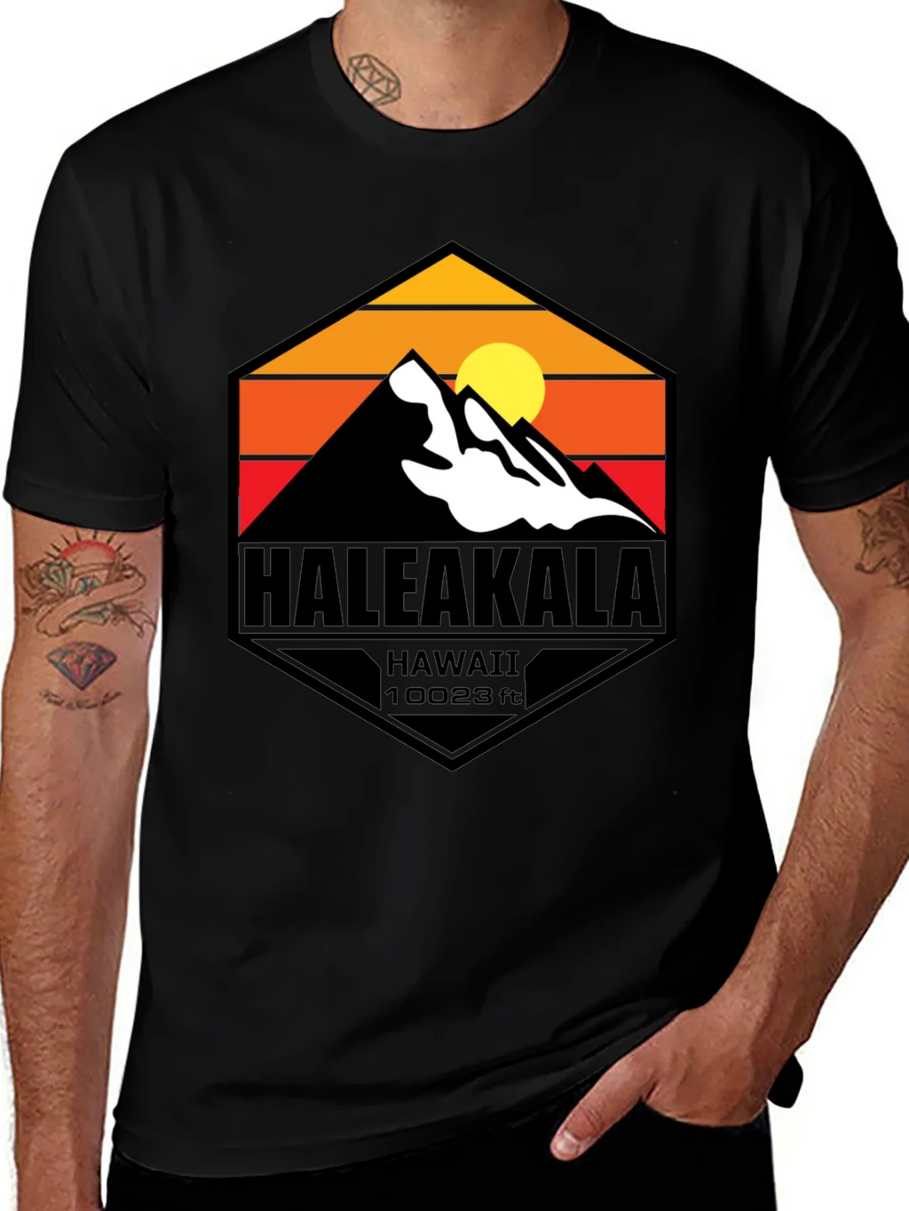 Haleakala Hawaii Graphic T-Shirt - Mountain Design product image 1