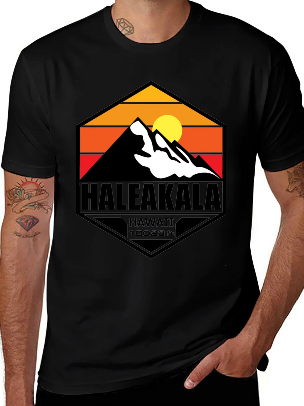 Haleakala Hawaii Graphic T-Shirt - Mountain Design product image 1