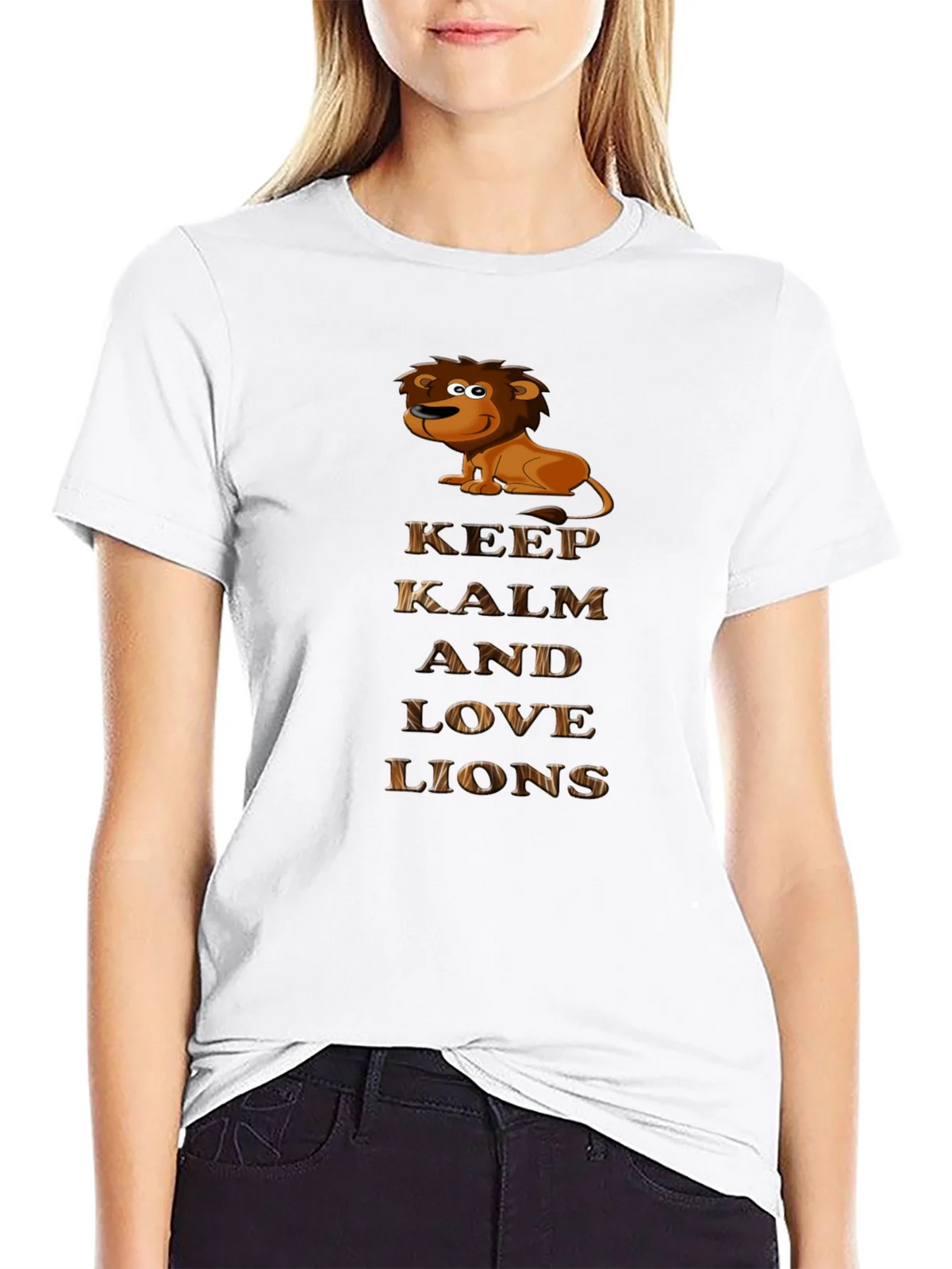 Keep Calm and Love Lions Graphic T-Shirt product image 11