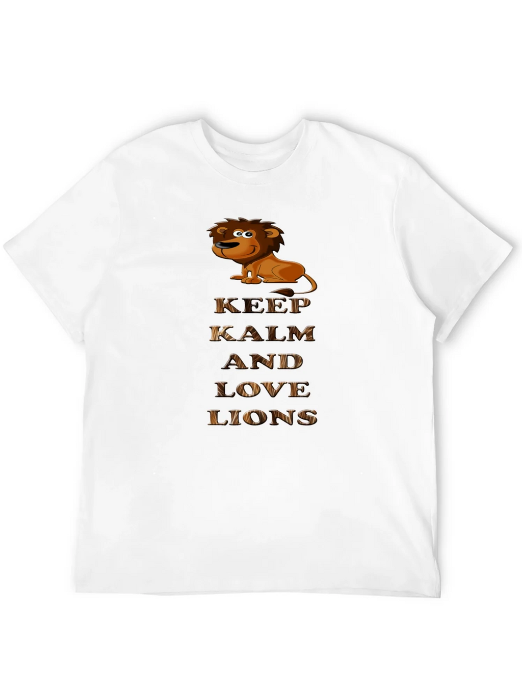 Keep Calm and Love Lions Graphic T-Shirt product image 3