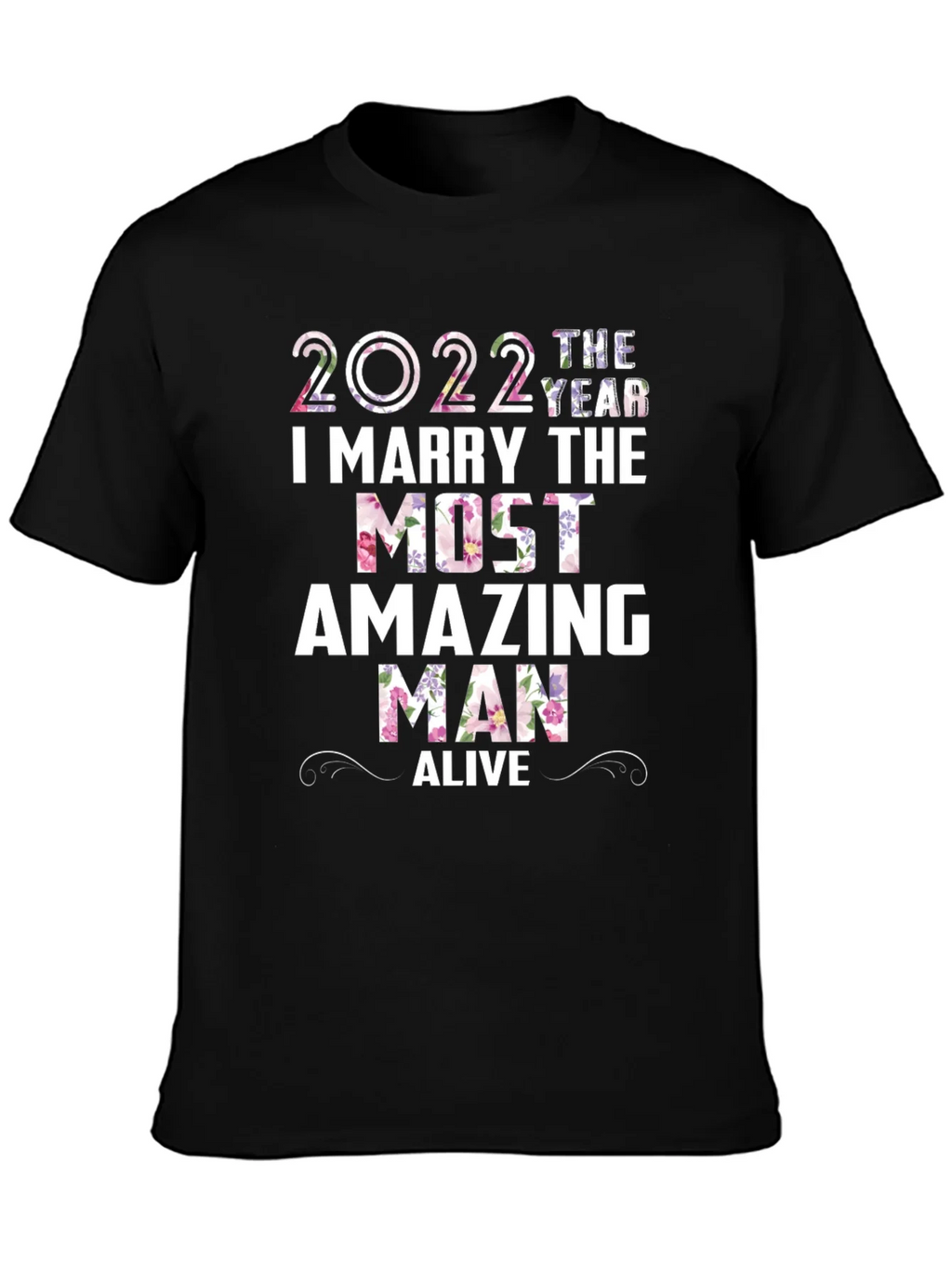 2022 Floral Wedding Groom T-Shirt product image 5