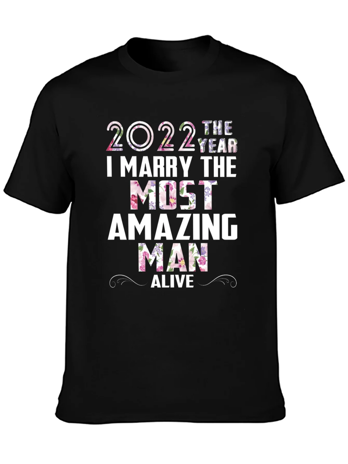 2022 Floral Wedding Groom T-Shirt product image 5