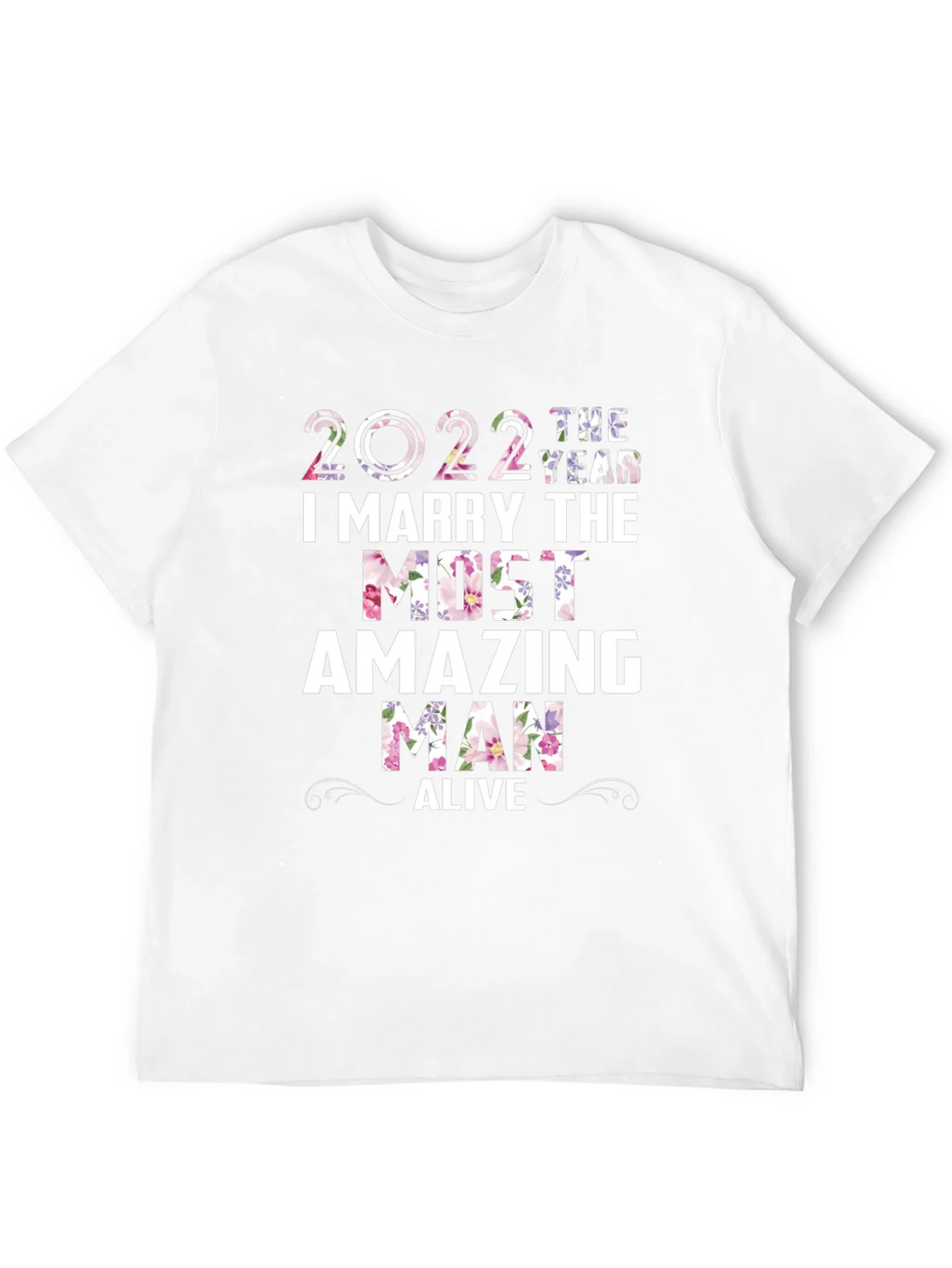 2022 Floral Wedding Groom T-Shirt product image 2