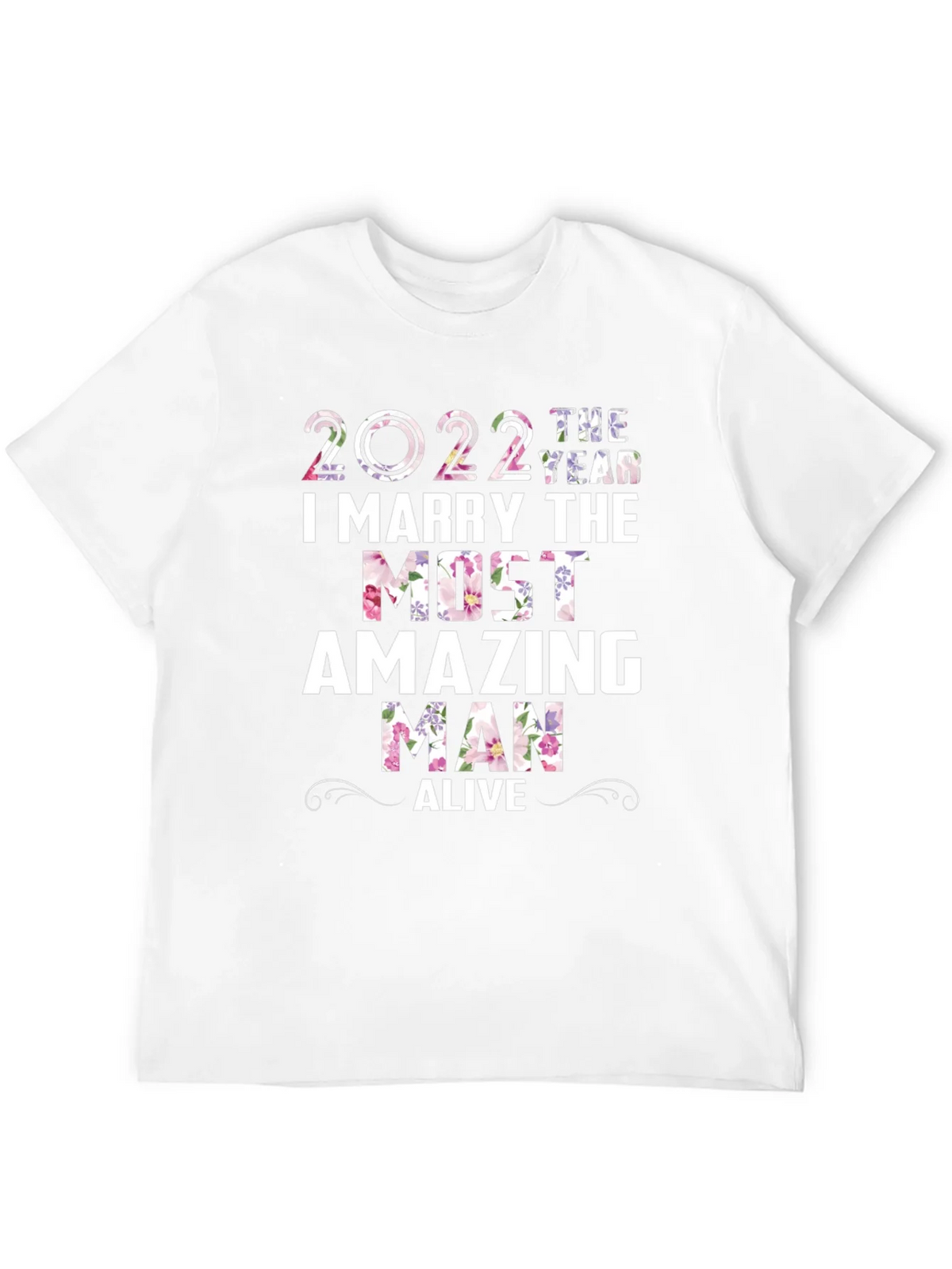 2022 Floral Wedding Groom T-Shirt product image 2