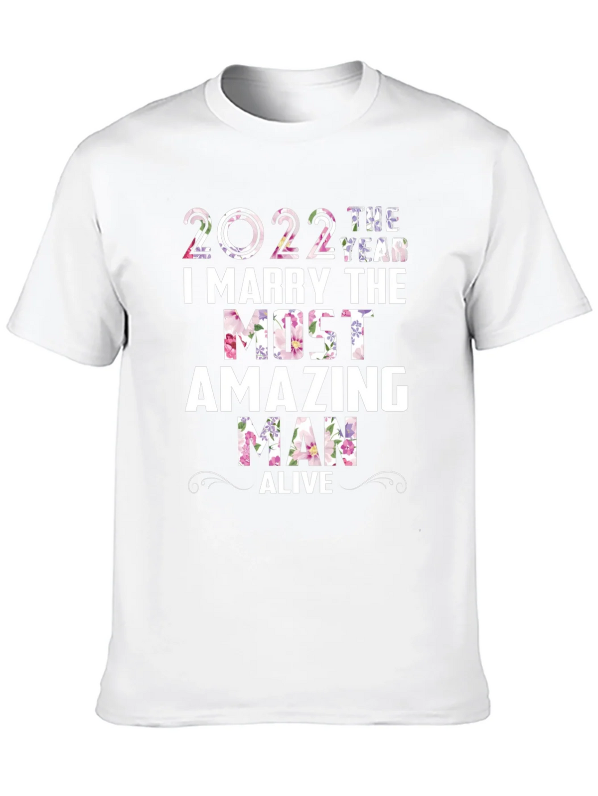 2022 Floral Wedding Groom T-Shirt product image 11
