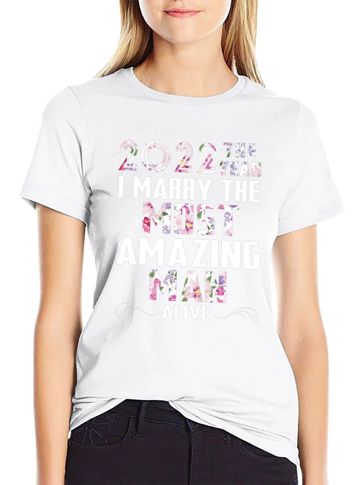 2022 Floral Wedding Groom T-Shirt product image 10