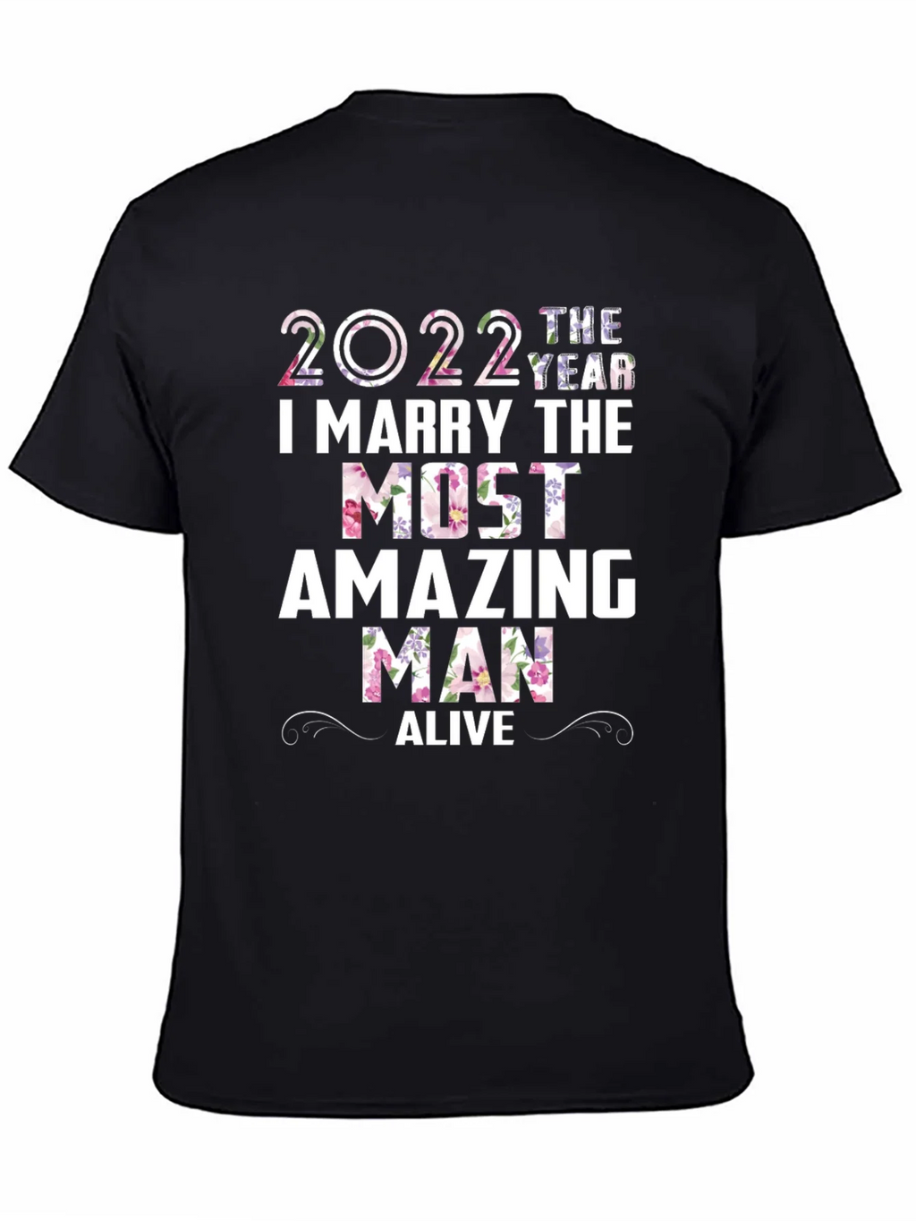 2022 Floral Wedding Groom T-Shirt product image 6