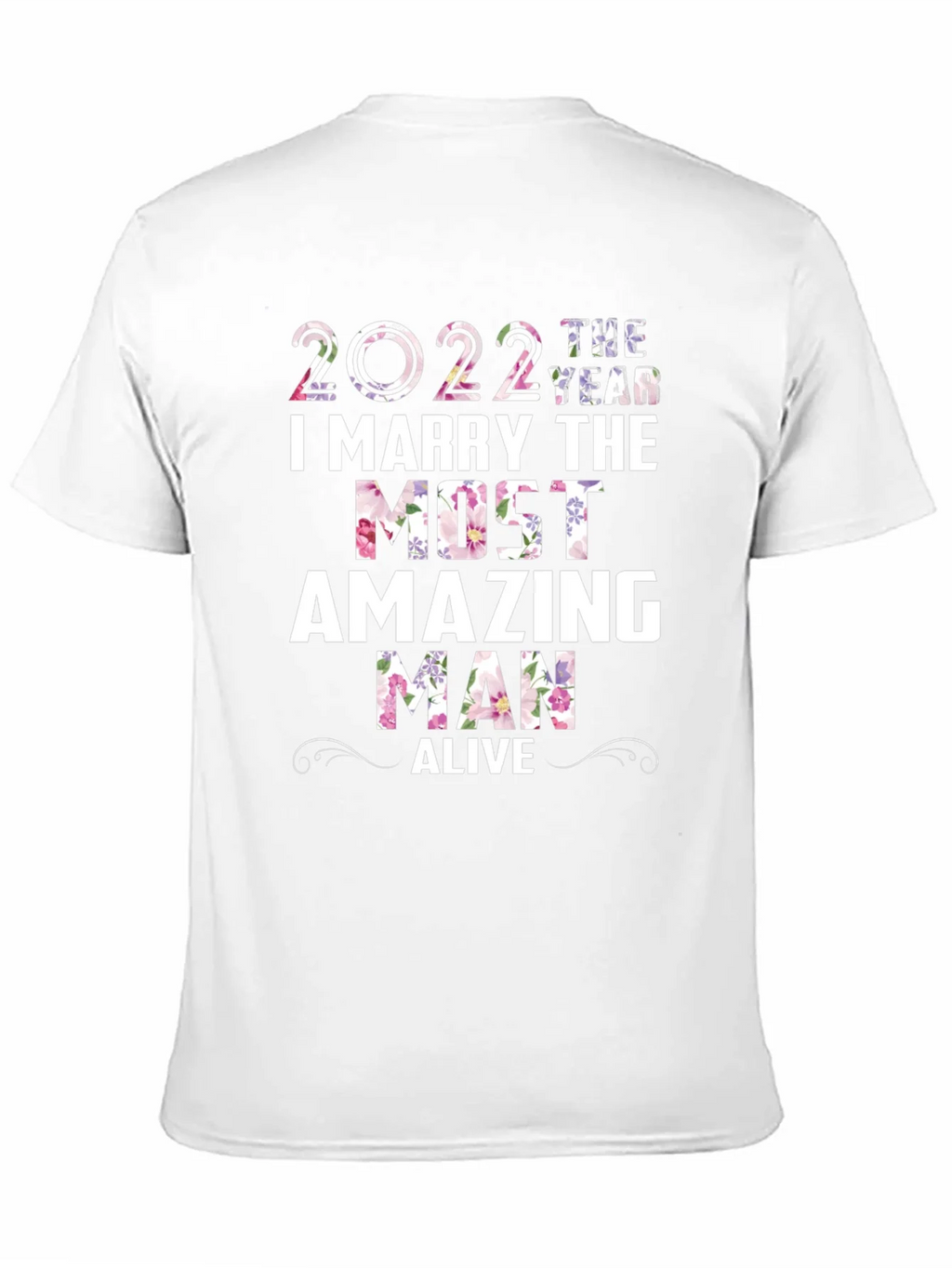 2022 Floral Wedding Groom T-Shirt product image 1