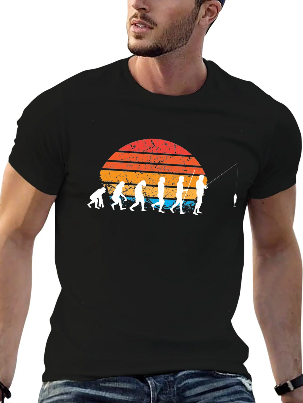 Evolution of Fishing T-Shirt - Retro Style product image 9