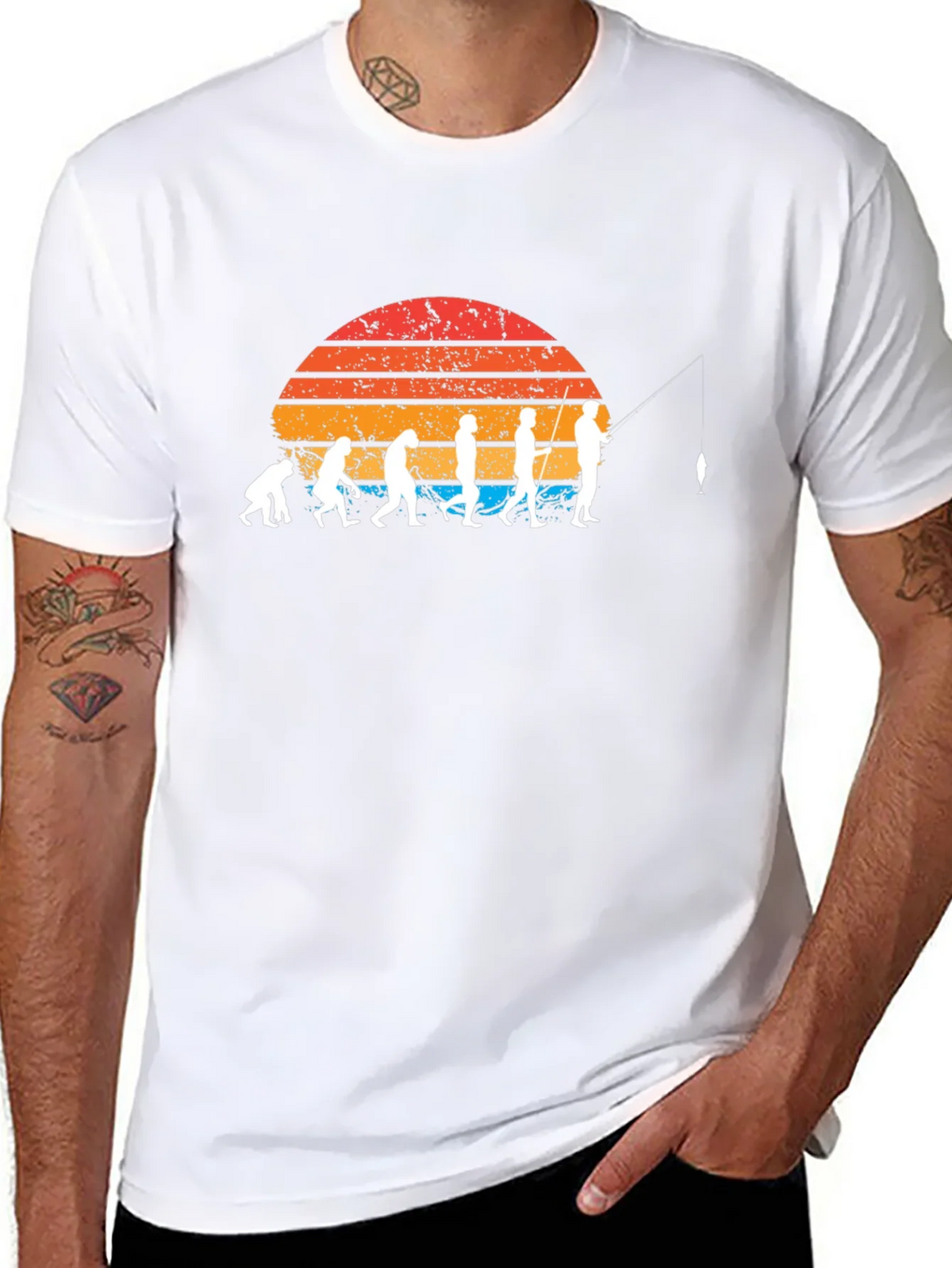 Evolution of Fishing T-Shirt - Retro Style product image 10
