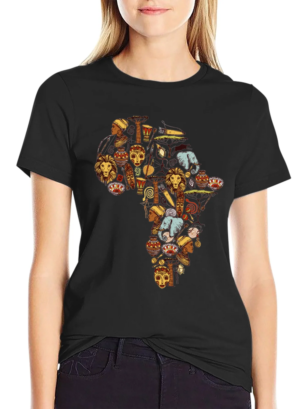 Africa Continent Art T-Shirt - Graphic Tee product image 2