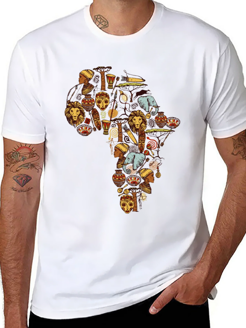 Africa Continent Art T-Shirt - Graphic Tee product image 5