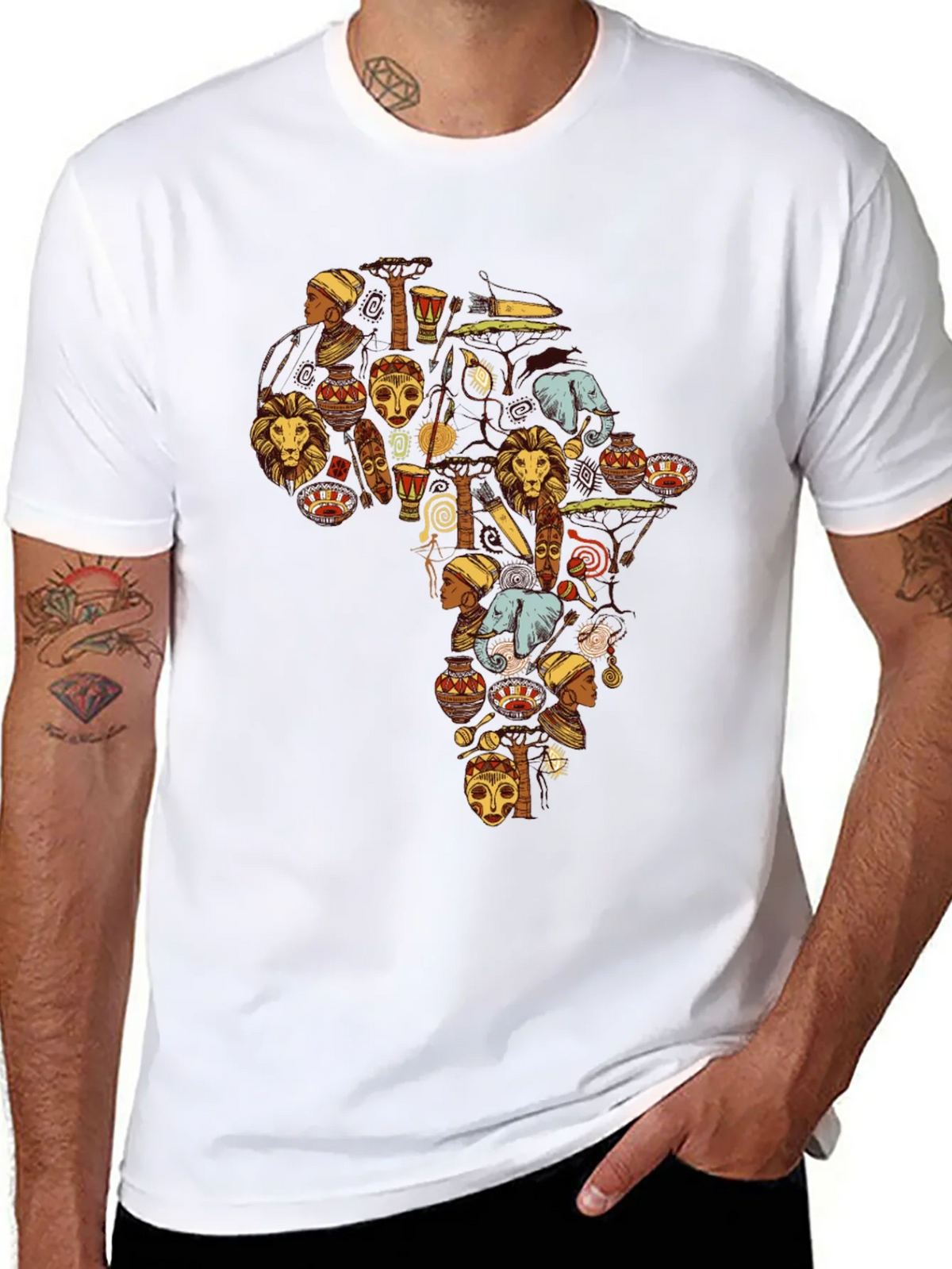 Africa Continent Art T-Shirt - Graphic Tee product image 5