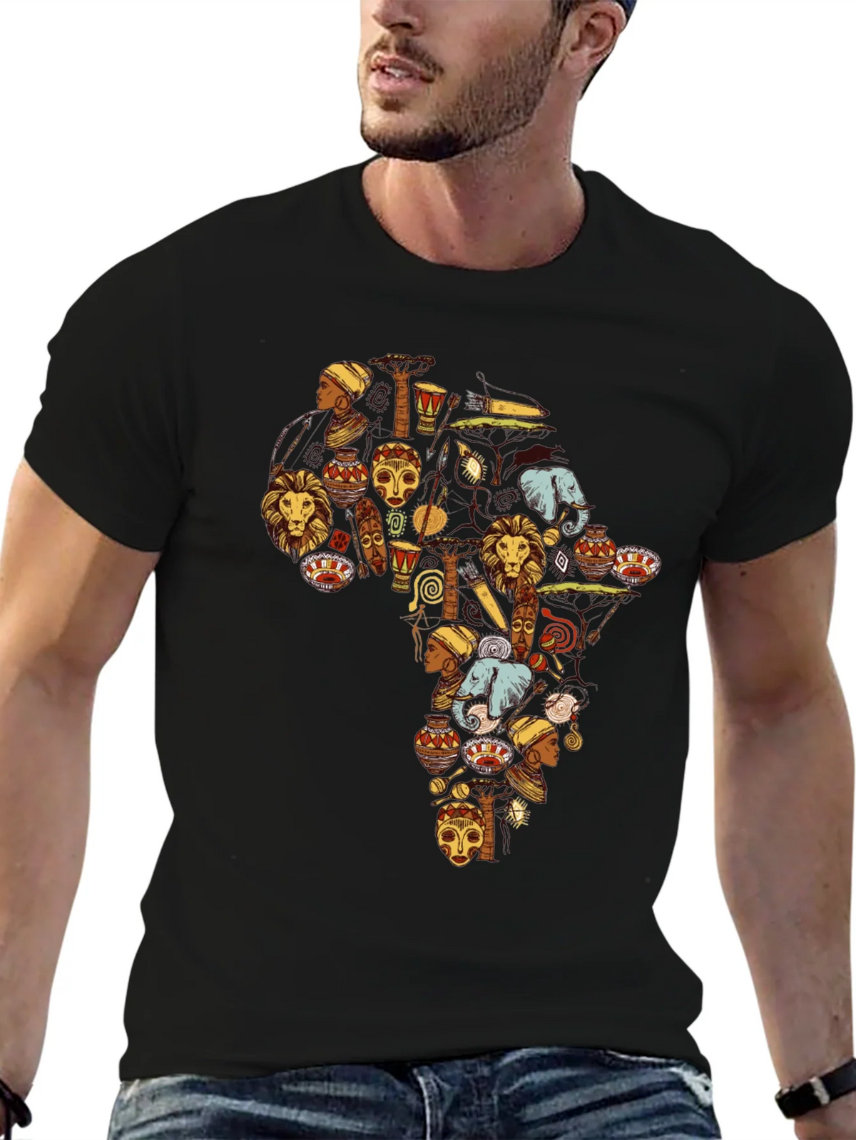 Africa Continent Art T-Shirt - Graphic Tee product image 4