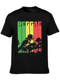 Reggae Vibe T-Shirt - Rasta Colors Palm Trees product image 1