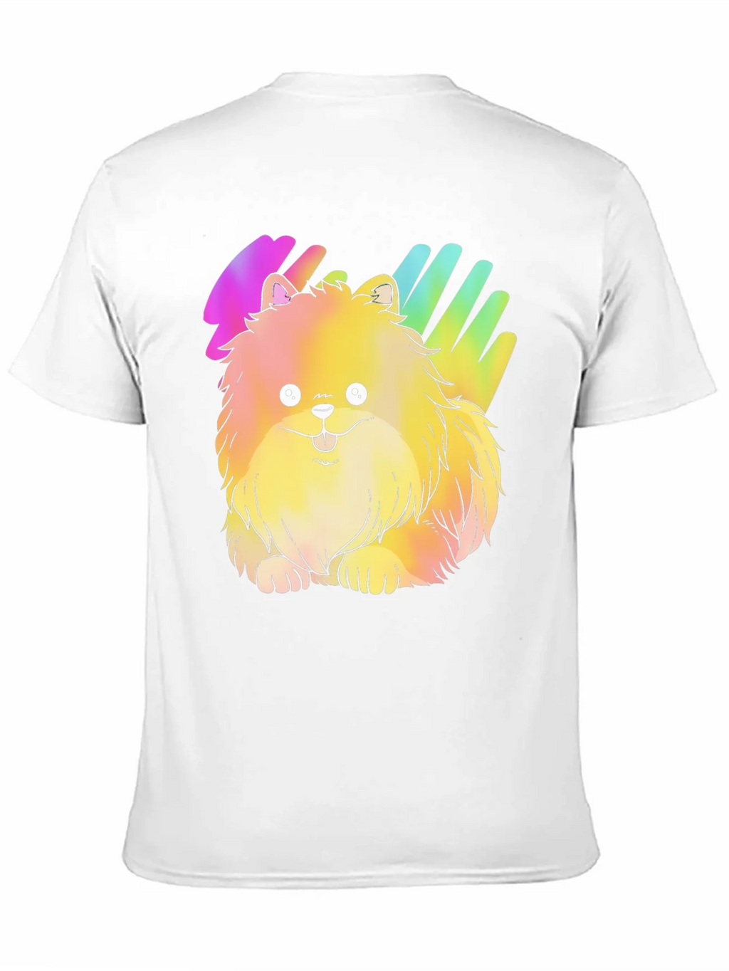 Cute Rainbow Pomeranian Dog Graphic T-Shirt product image 2