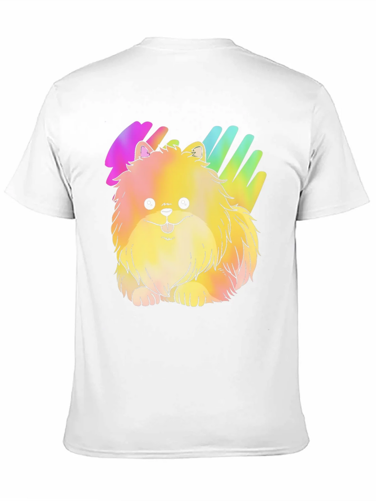 Cute Rainbow Pomeranian Dog Graphic T-Shirt product image 2