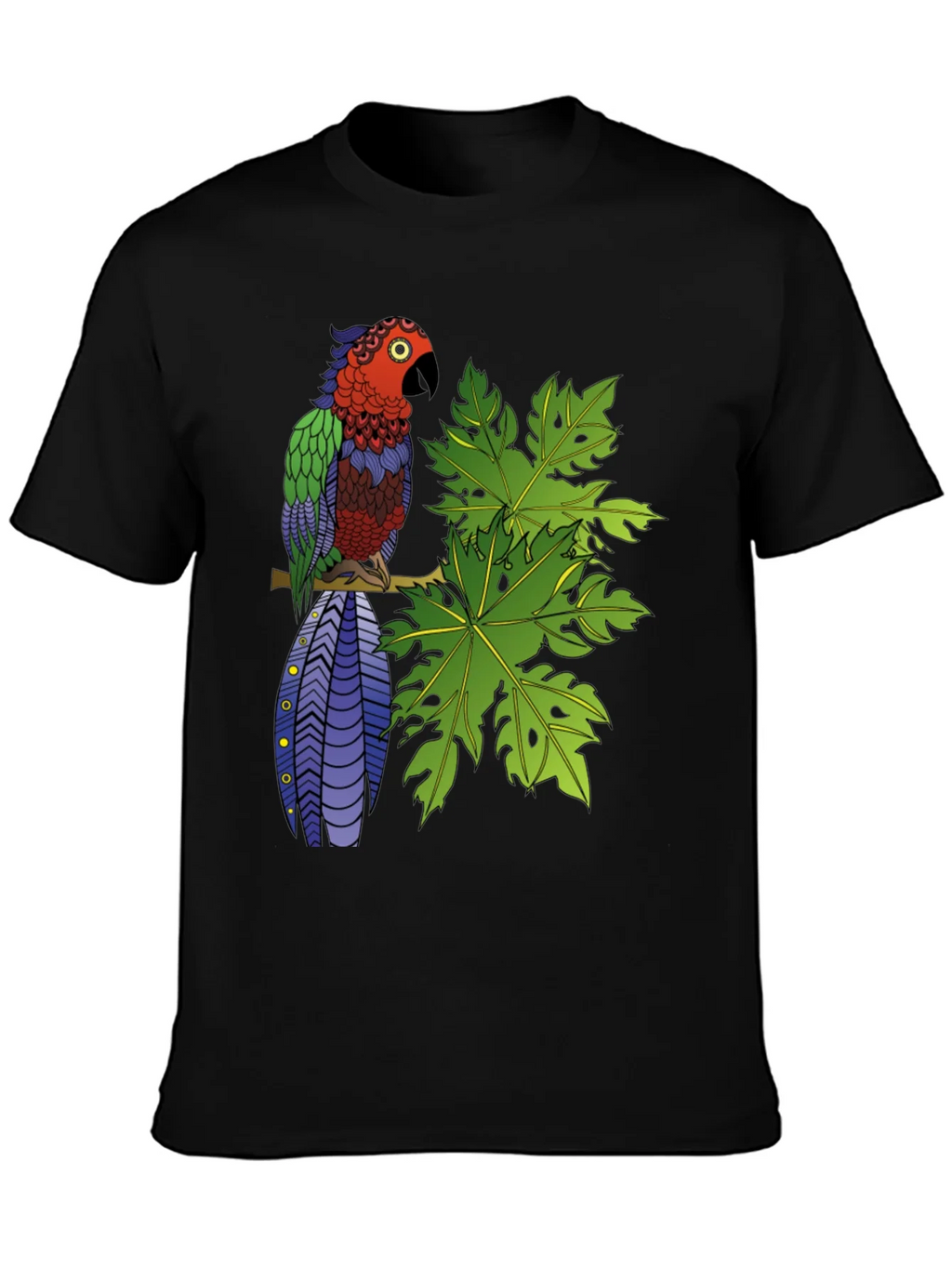Tropical Parrot Graphic Tee - Nature Inspired product image 6
