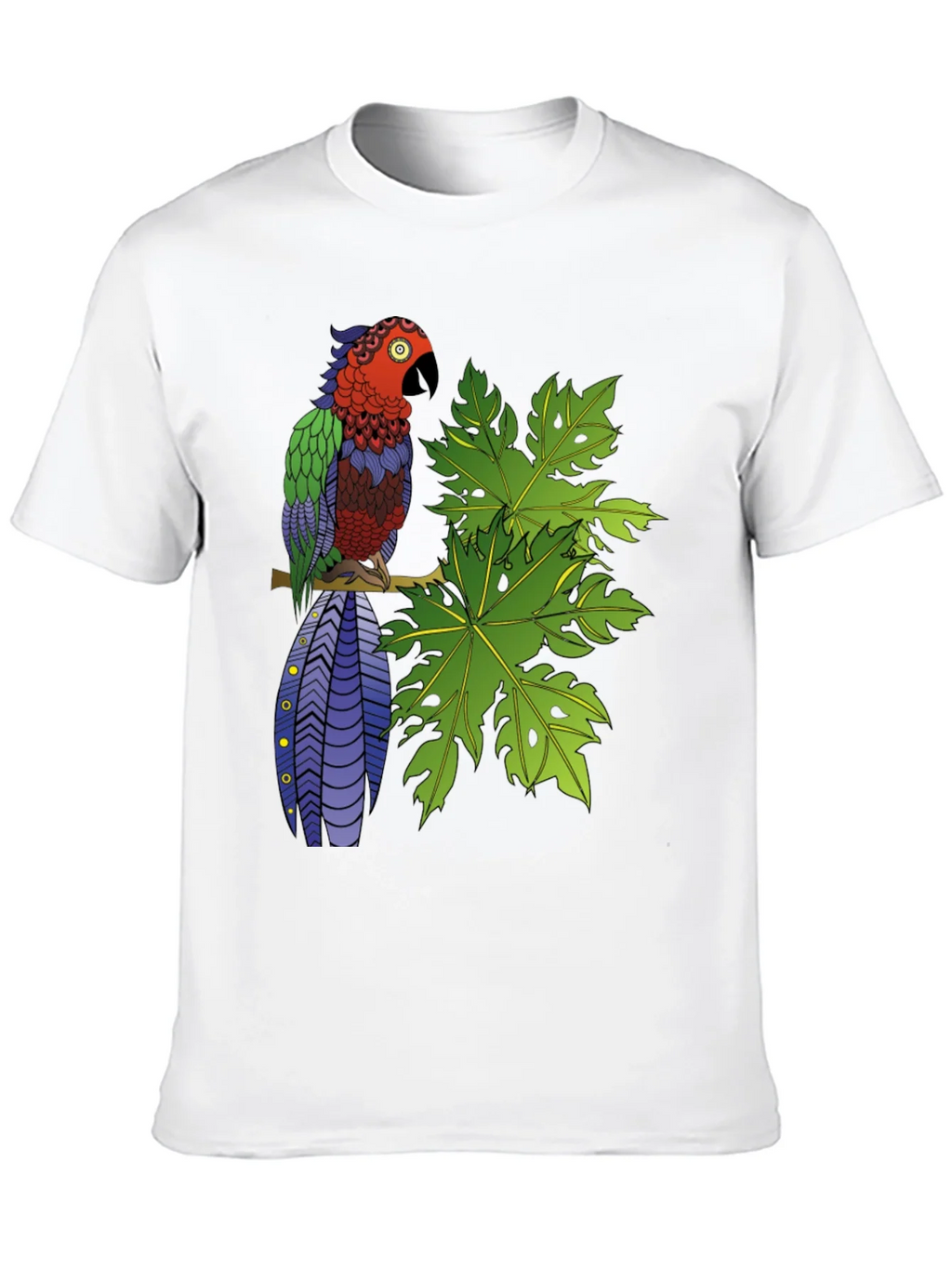 Tropical Parrot Graphic Tee - Nature Inspired product image 12